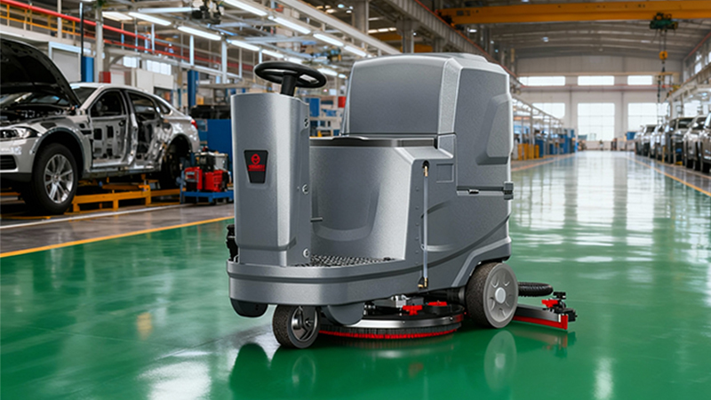工業(yè)洗地機(jī)：汽車(chē)制造與零部件廠(chǎng)的油污克星與效率革命